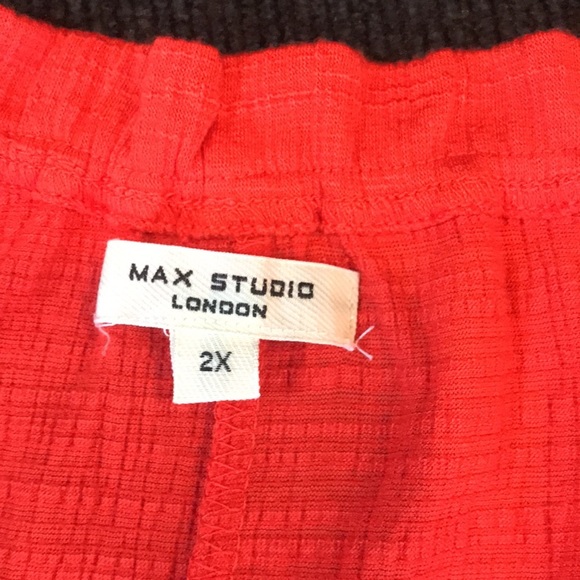 Max Studio Sleeveless Layered Hem Midi Dress Tasseled Tie and Pockets-Size 2X - Picture 10 of 13